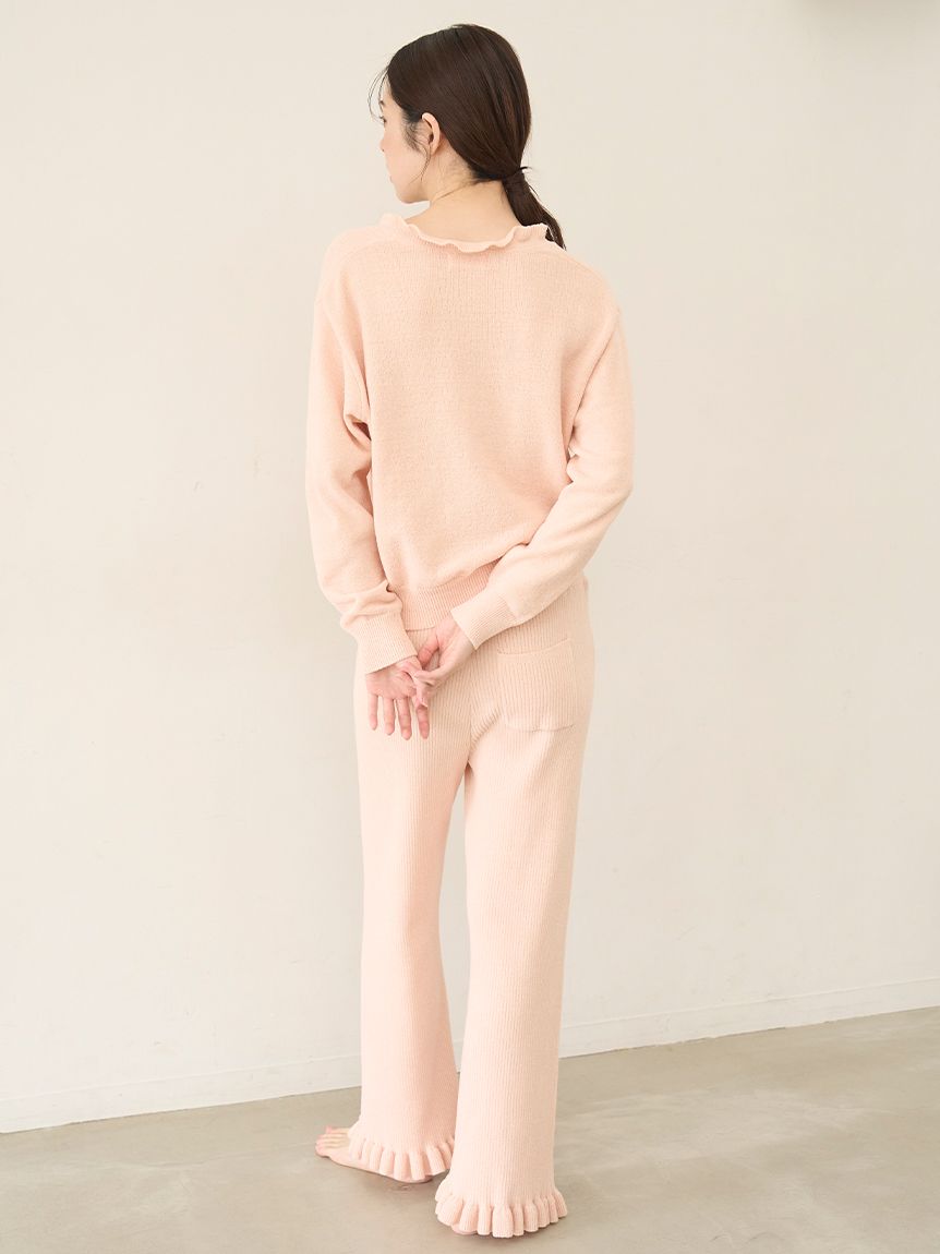 ニットフリルロングパンツ(ロングパンツ)｜スナイデルホーム｜SNIDEL
