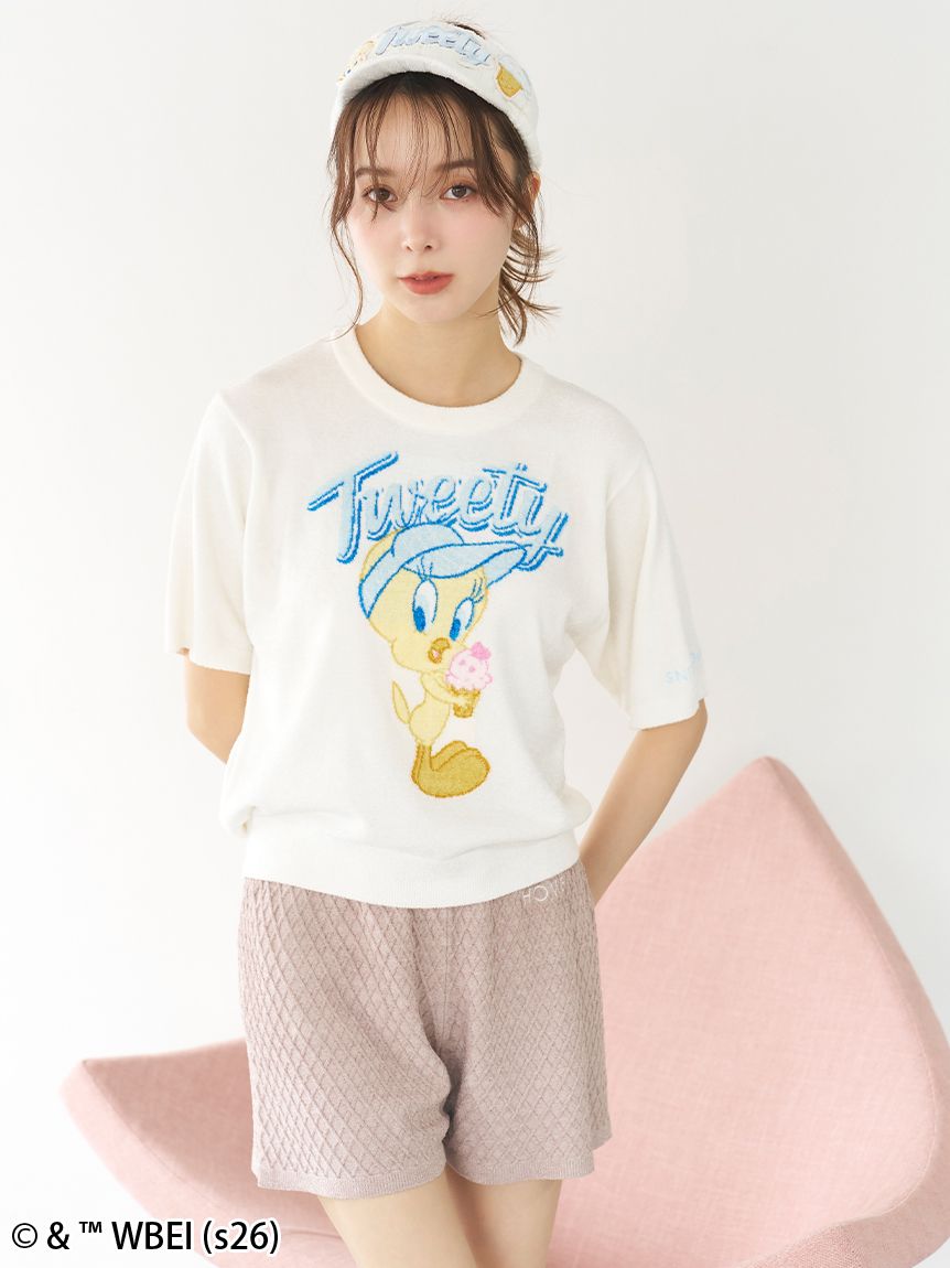 Tweety】ワッフルコーンニットショートパンツ(ショートパンツ
