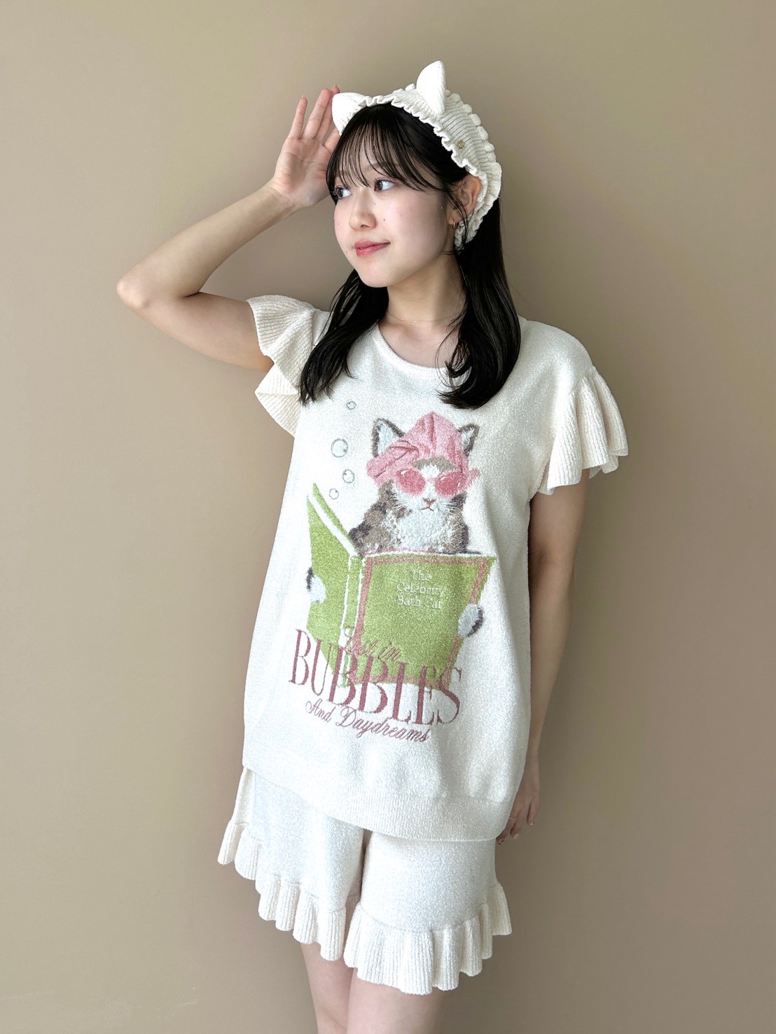 ニットフリルショートパンツ(ショートパンツ)｜スナイデルホーム