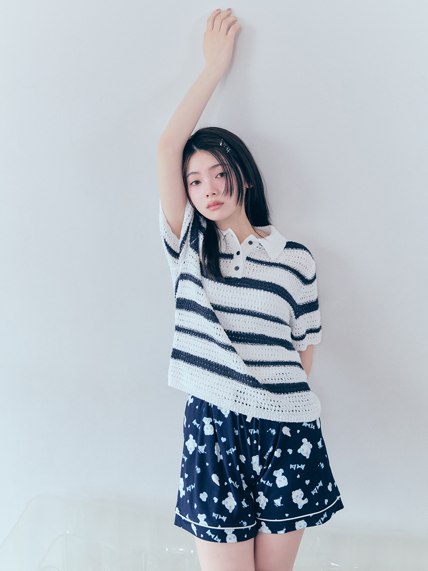 SNIDEL - snidel ♡ ボーダープルオーバー SNIDEL HOME｜ボーダーポロプルオーバー | Rakuten Fashion(楽天