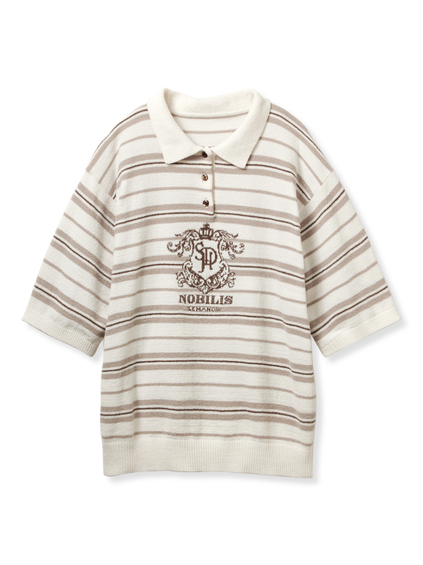 エンブレムニットポロシャツ(ニットプルオーバー)｜スナイデルホーム