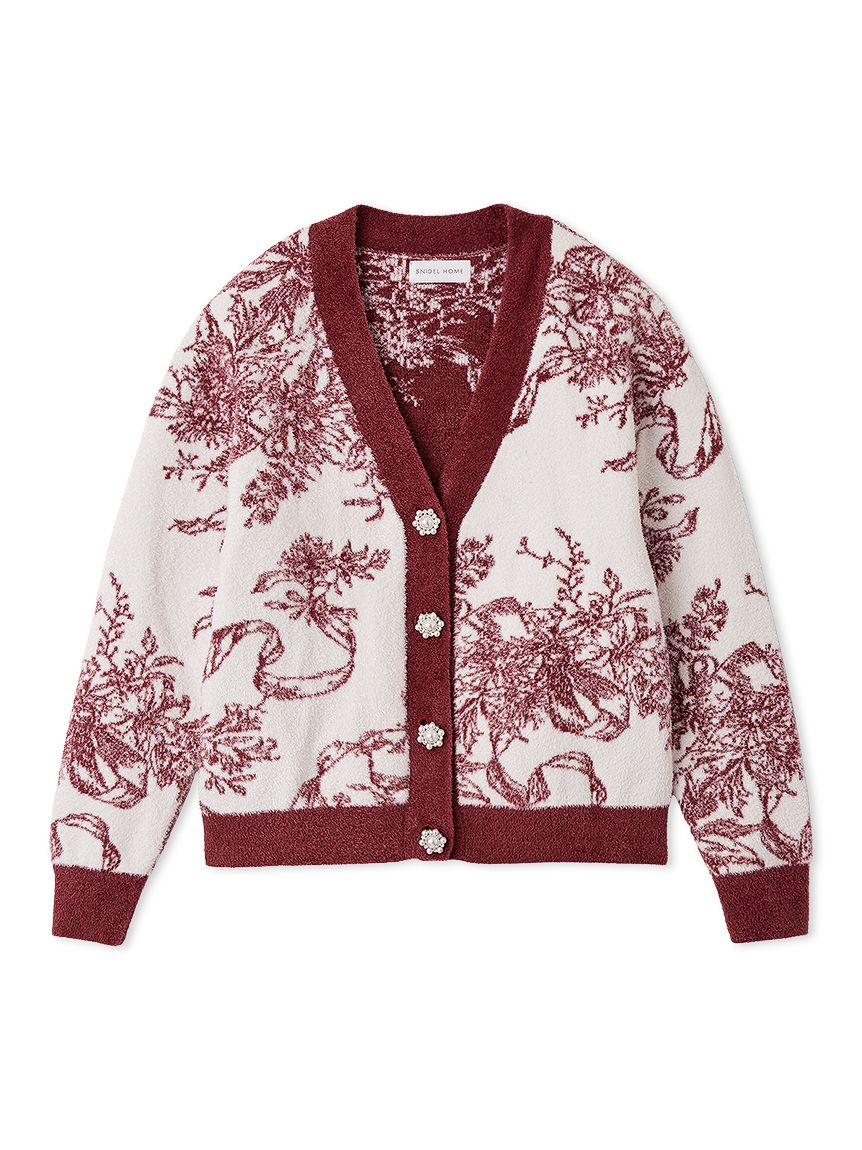 トイプードルジャガードカーディガン オフィシャルサイト・MASH STORE】【UNISEX】トイプードル