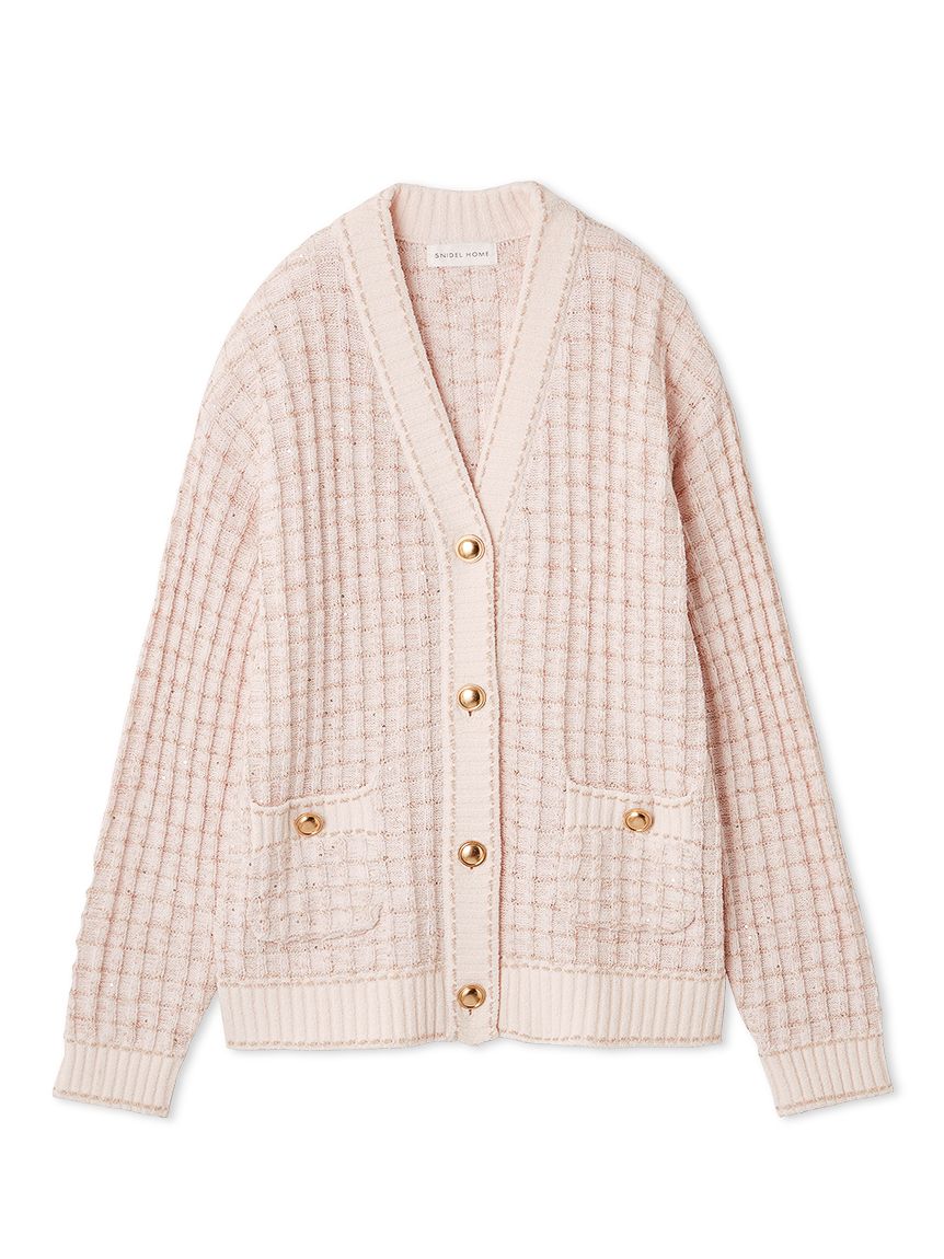 ラメニットツイードカーディガン(カーデ＆ガウン)｜スナイデルホーム