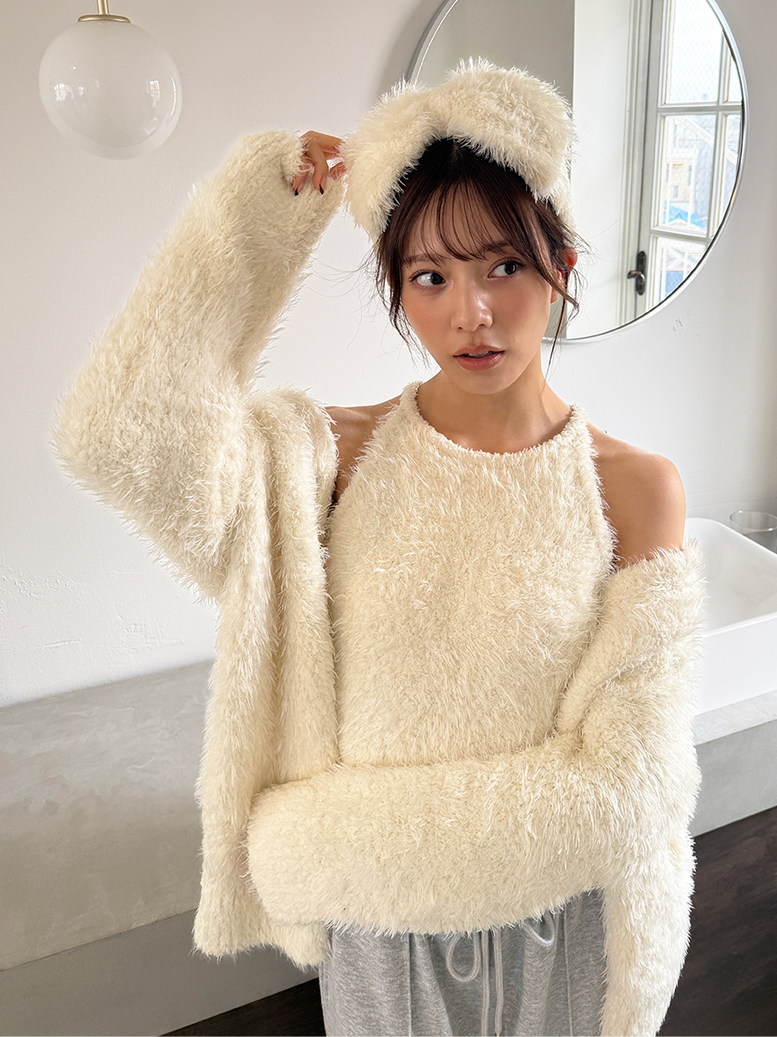 シャギーカーディガン(カーデ＆ガウン)｜スナイデルホーム｜SNIDEL