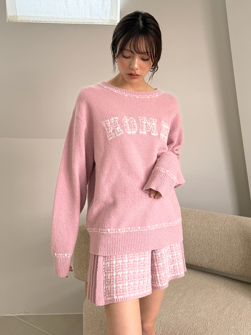 ツイードロゴプルオーバー(ニットプルオーバー)｜スナイデルホーム