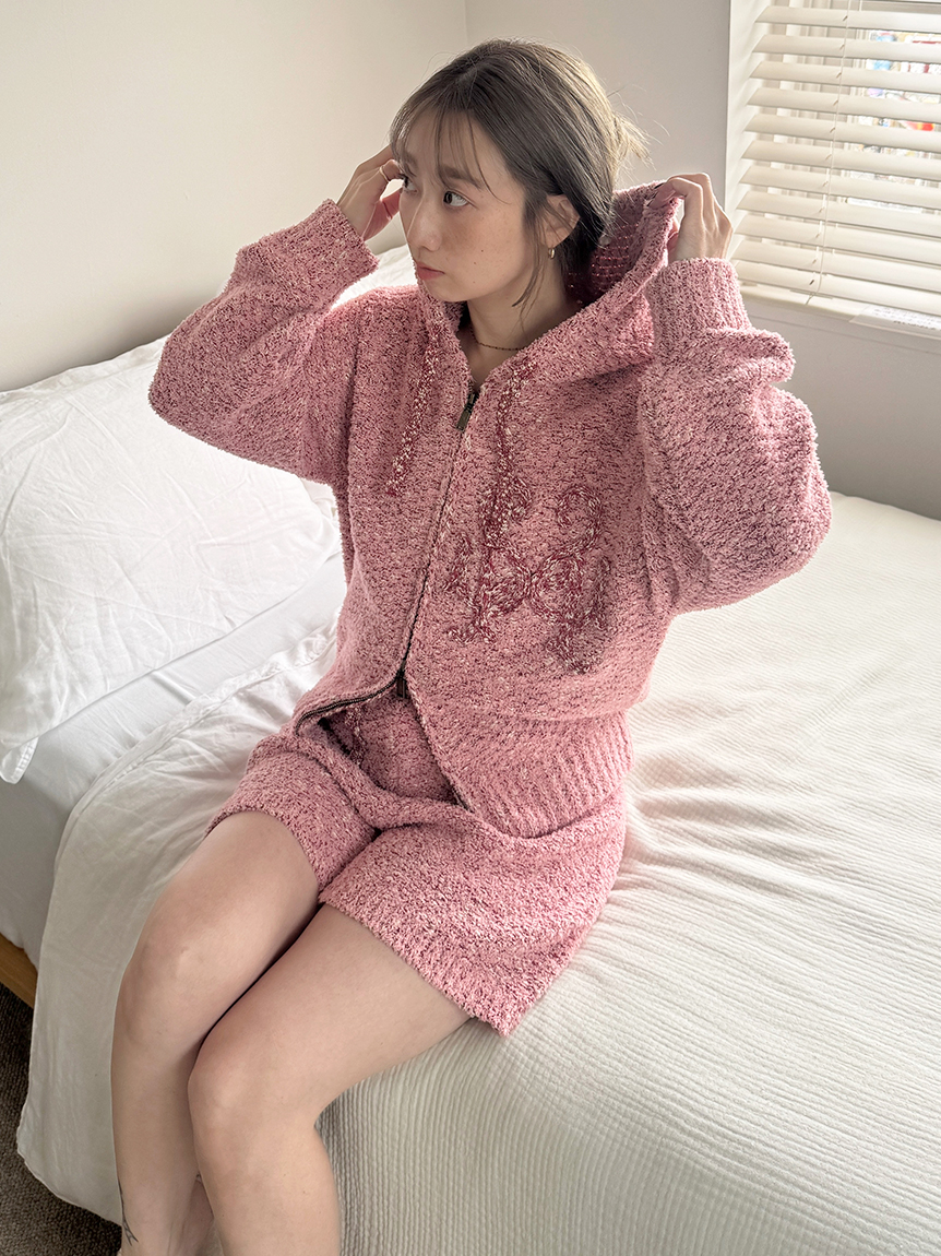 snidel パーカー　ピンク SNIDEL（スナイデル）の「ボリュームパーカー（パーカー）」 - WEAR