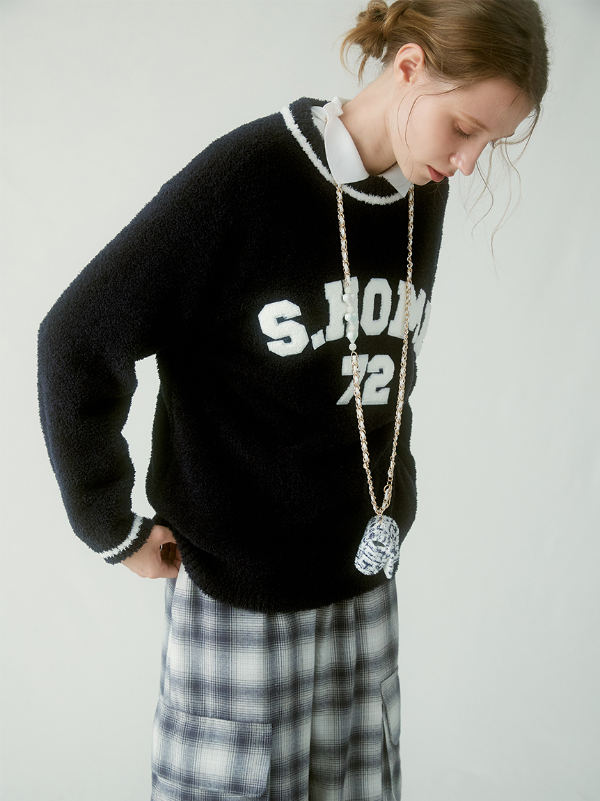 パッチワークニットプルオーバー(ニットプルオーバー)｜スナイデル