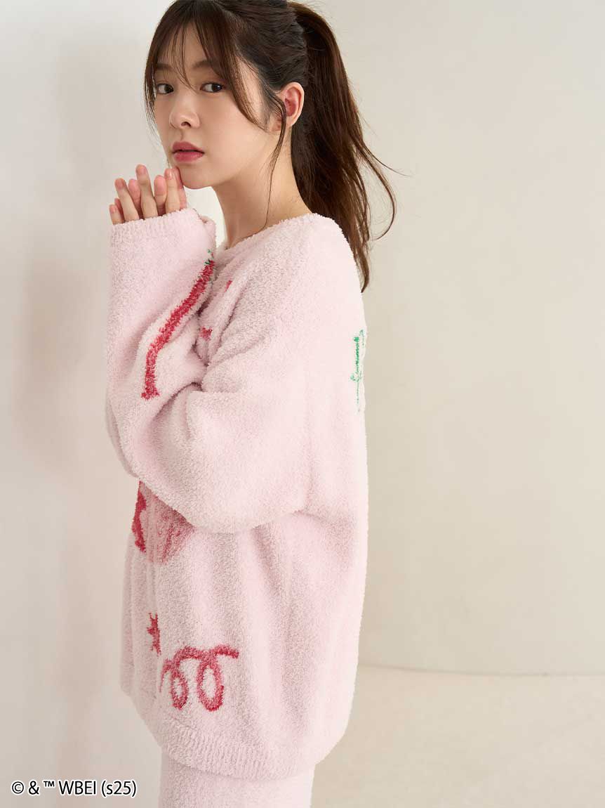 スナイデルホーム　モチーフニットプルオーバー　ニットロングパンツ　PINK ハリー・ポッター】モチーフニットプルオーバー(ニットプルオーバー