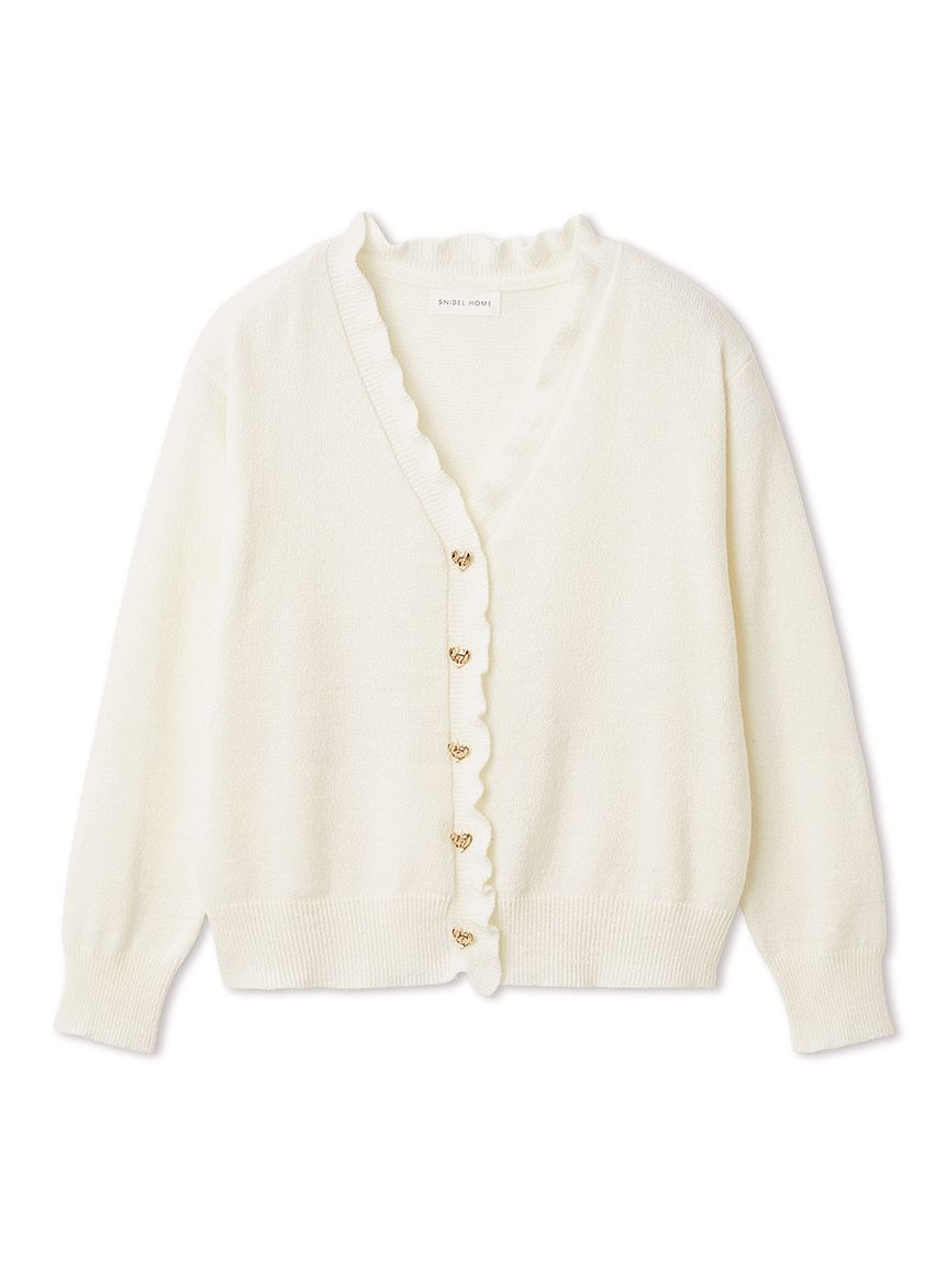 ハート釦フリルカーディガン(カーデ＆ガウン)｜スナイデルホーム