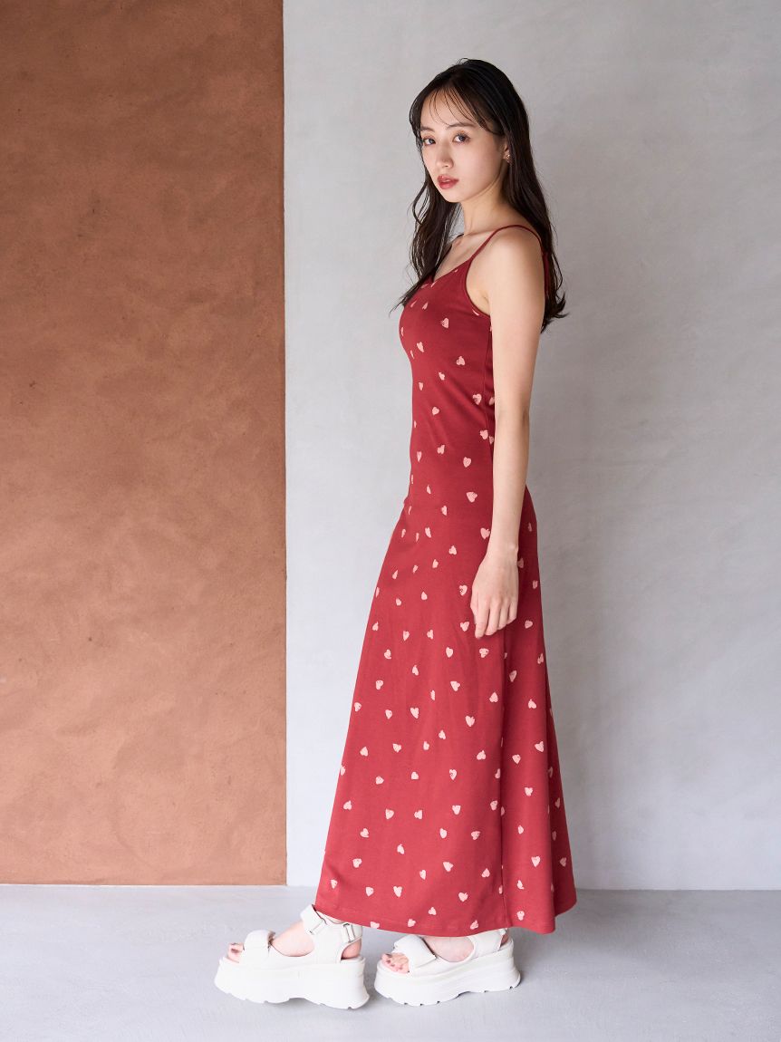 カップインカットキャミワンピース(マキシ・ロングワンピース