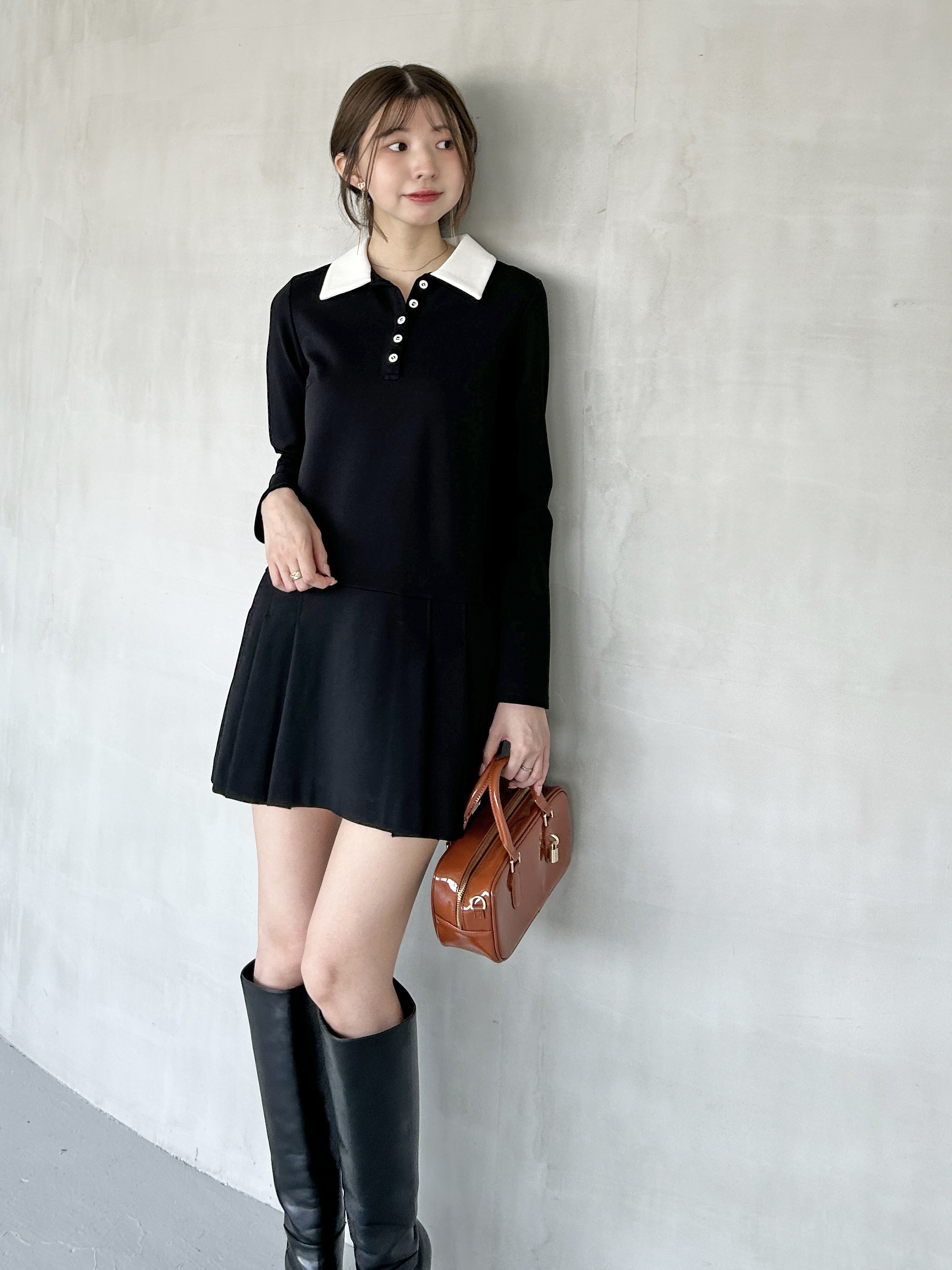 新作土日限定スナイデル Sustainable衿つきプリーツカットミニワンピース SNIDEL ＼期間限定10%OFF／即日発送/SNIDEL スナイデル