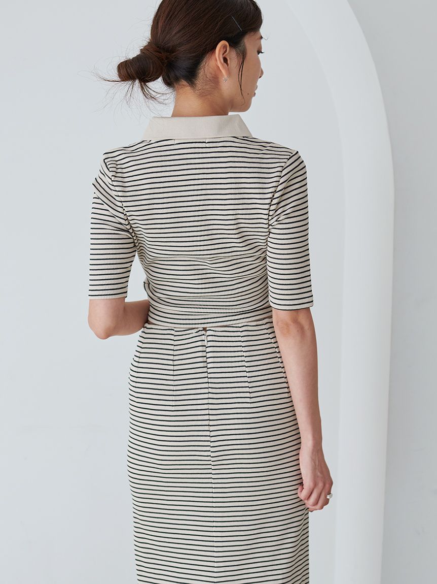 SNIDEL ポロカットセット ボーダー 1(Mサイズ) SNIDEL ポロカットセット ボーダー 1(Mサイズ) スナイデル SNIDEL