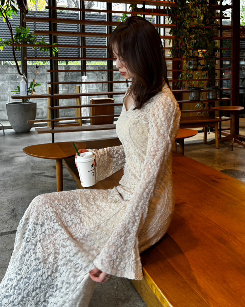 新作新品タグ付き　スナイデル♡ カットレースミニワンピース snidel カットレースミニワンピース