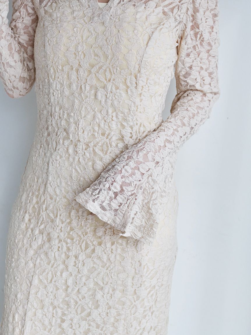 カットレースワンピース(マキシ・ロングワンピース)｜ワンピース