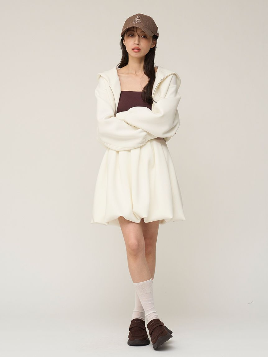 フーディーダイバーセットアップ(トップス＆ボトムセット)｜ワンピース