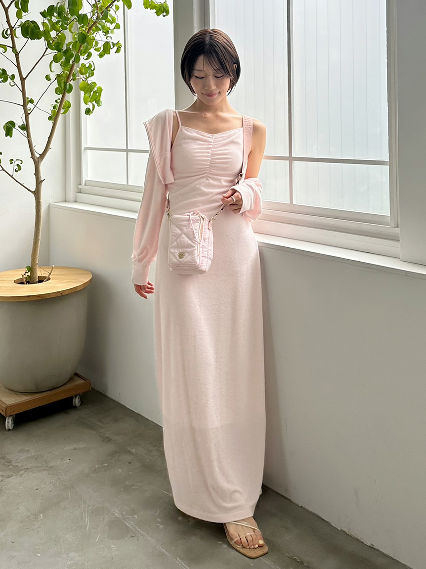 WEB限定】パイルパーカーセットキャミワンピース(ロングワンピース