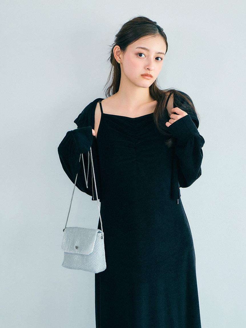 WEB限定】パイルパーカーセットキャミワンピース(ロングワンピース
