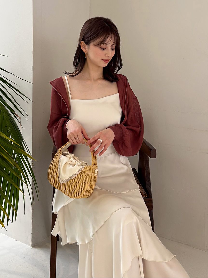 エルフモール様 darich ワンピース snidelまとめ買い ティアードドッキングカットベアワンピース(ロングワンピース