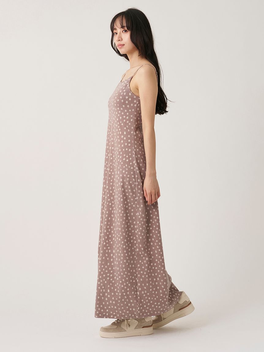 新品タグ付き♡SNIDEL♡カップインカットキャミワンピース♡サイズ1 プリントカップインキャミワンピース(ロングワンピース)｜ワンピース