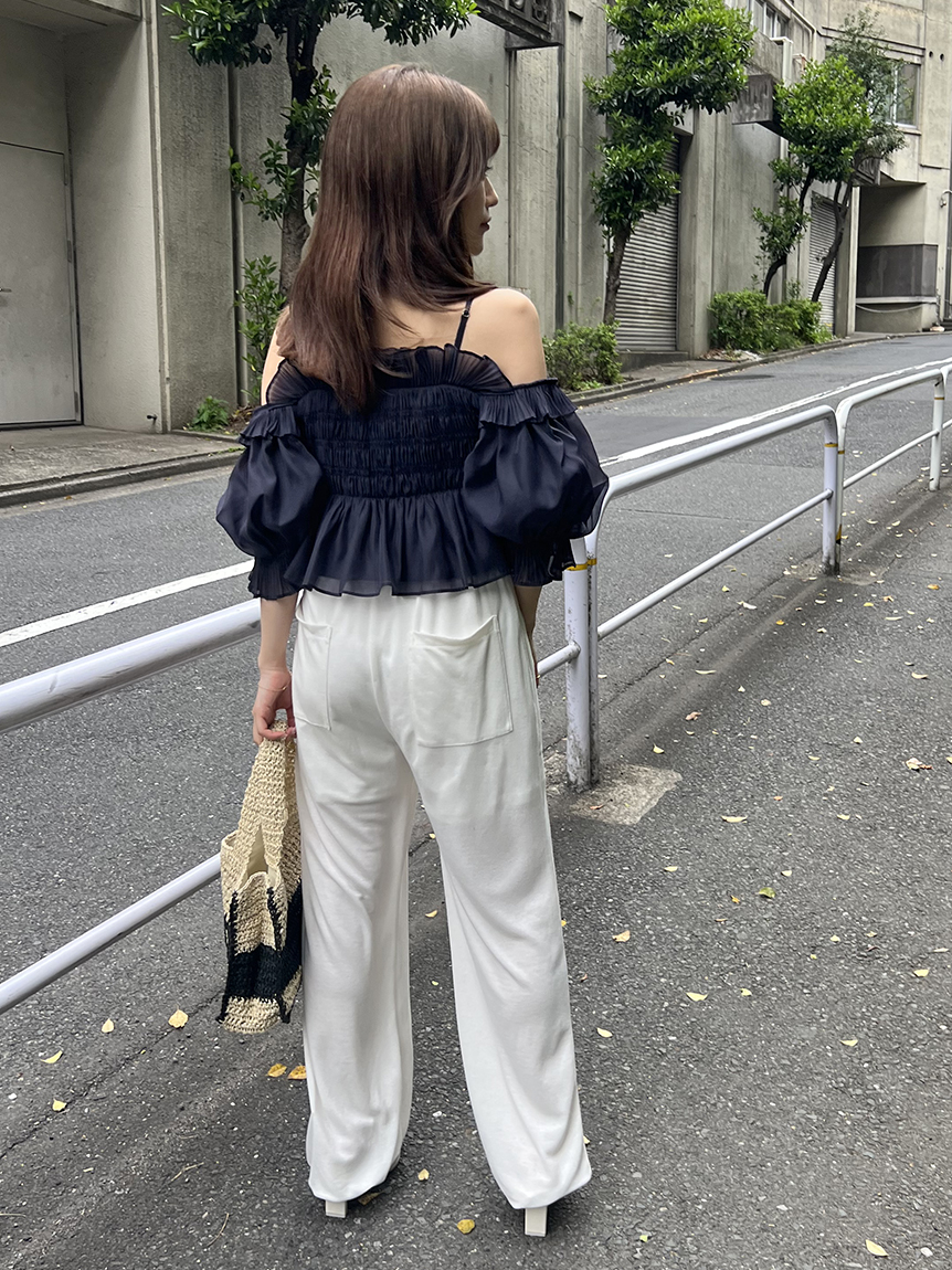UVカットパンツ/ウォッシャブル （DBRW） スナイデル SNIDEL UVカットパンツ/ウォッシャブル （DBRW