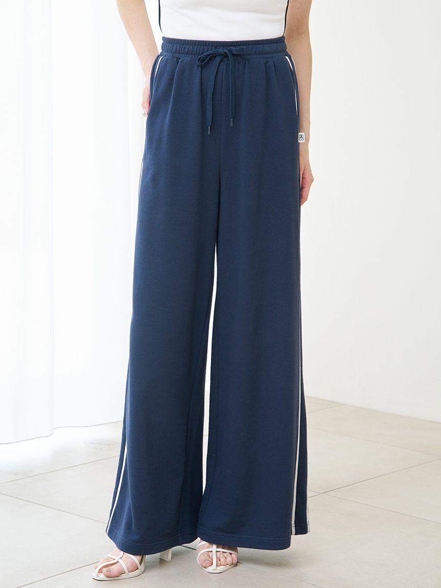 WEB限定カラーあり】UVカットスウェットワイドパンツ(ロングパンツ