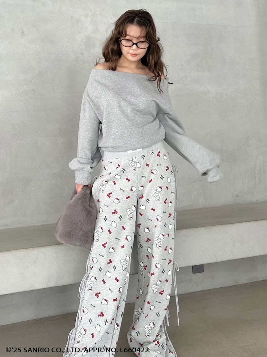 HELLO KITTY】レースアップパンツ(ロングパンツ)｜パンツ｜SNIDEL