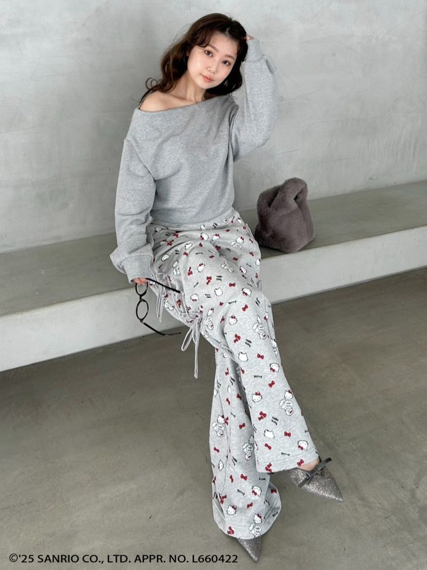 HELLO KITTY】レースアップパンツ(ロングパンツ)｜パンツ｜SNIDEL