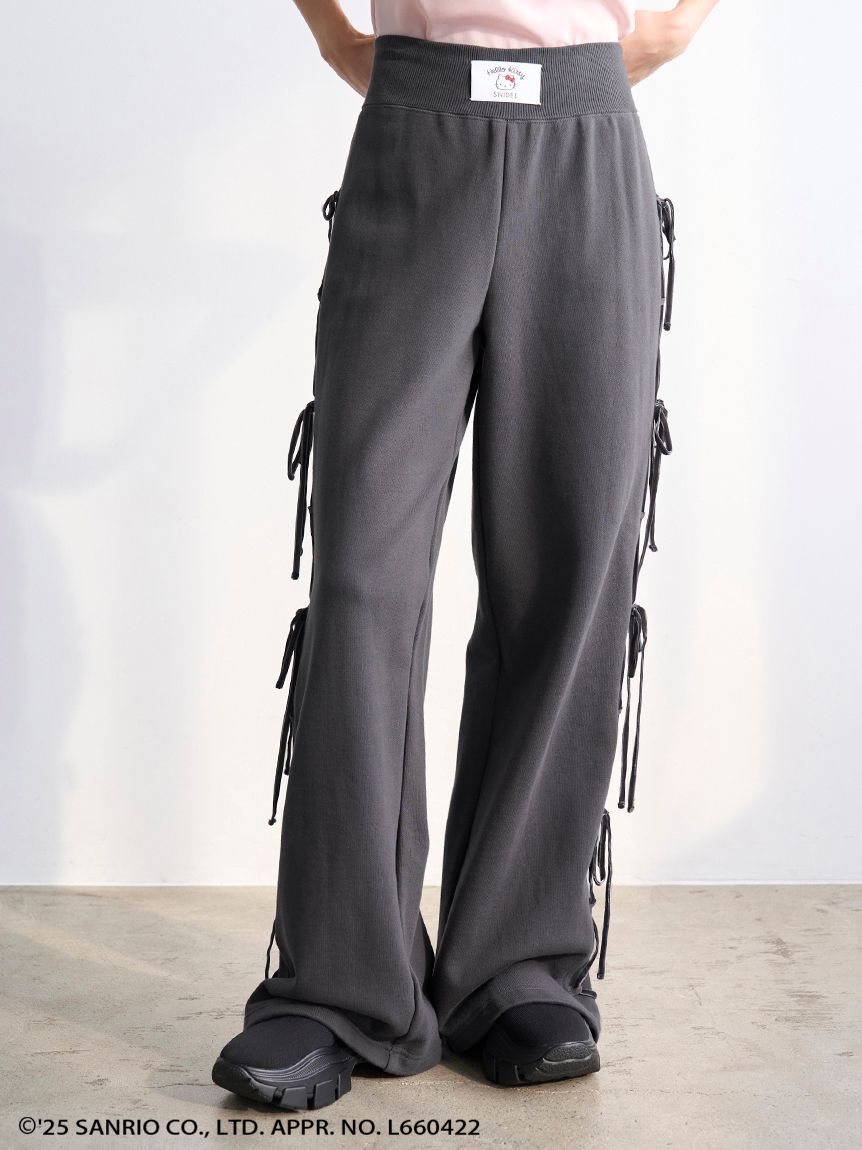 HELLO KITTY】レースアップパンツ(ロングパンツ)｜パンツ