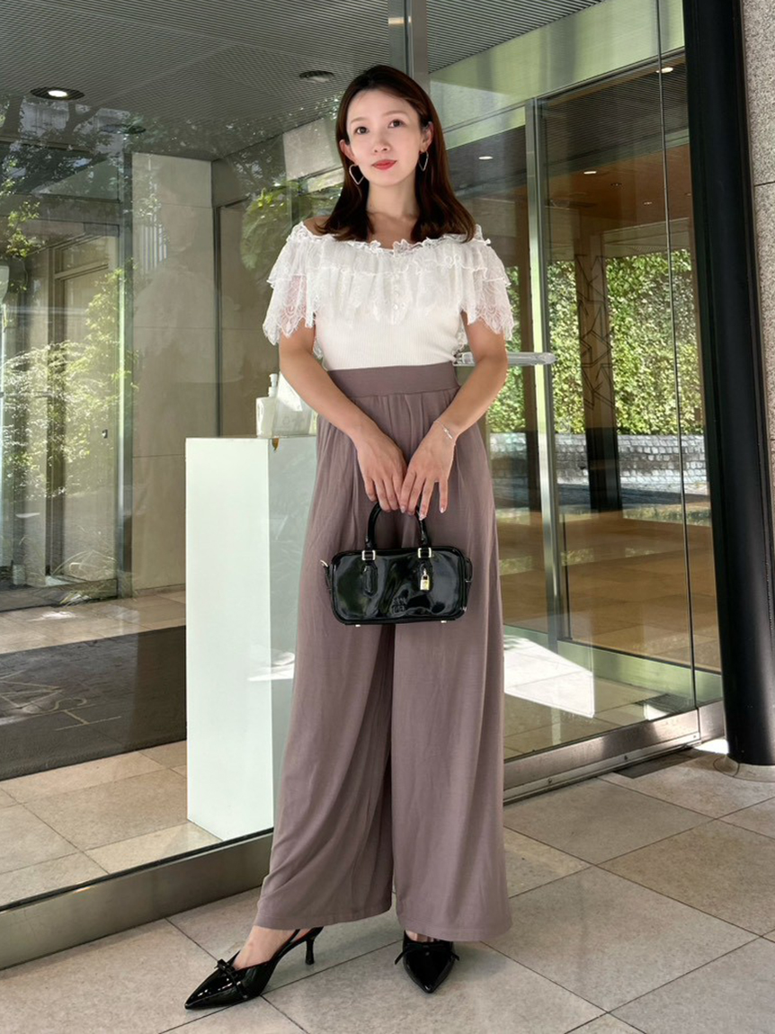 タックカットパンツ(ロングパンツ)｜パンツ｜SNIDEL(スナイデル)の通販