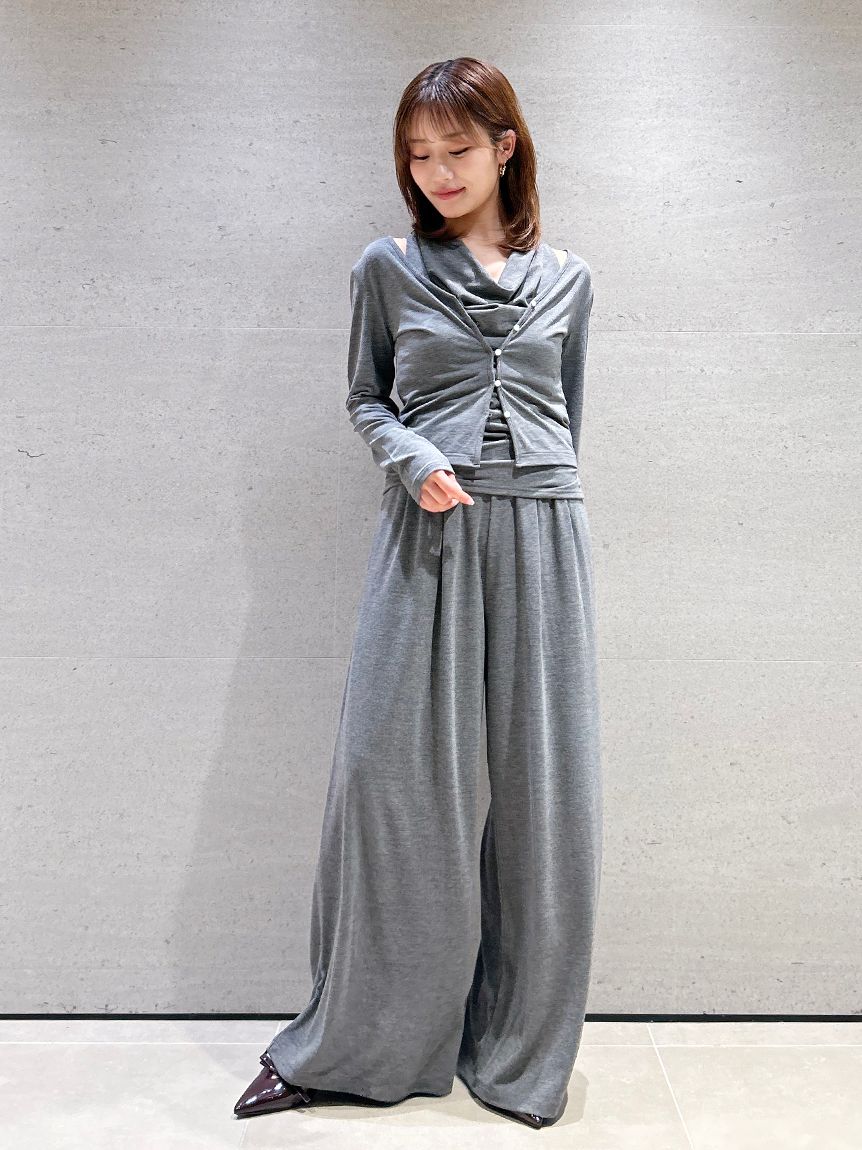 タックカットパンツ(ロングパンツ)｜パンツ｜SNIDEL(スナイデル)の通販