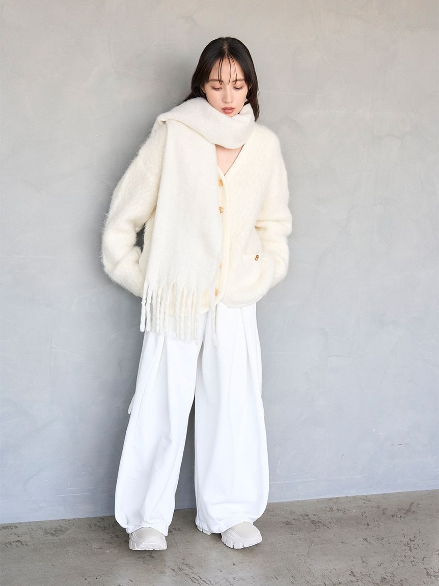 SNIDEL/NUTMEG】ワイドタックスウェットパンツ(ロングパンツ)｜パンツ