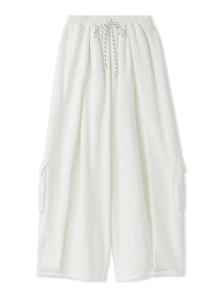 スナイデル✿ฺ。 SNIDEL/NUTMEG】ワイドタックスウェットパンツ(ロングパンツ)｜パンツ