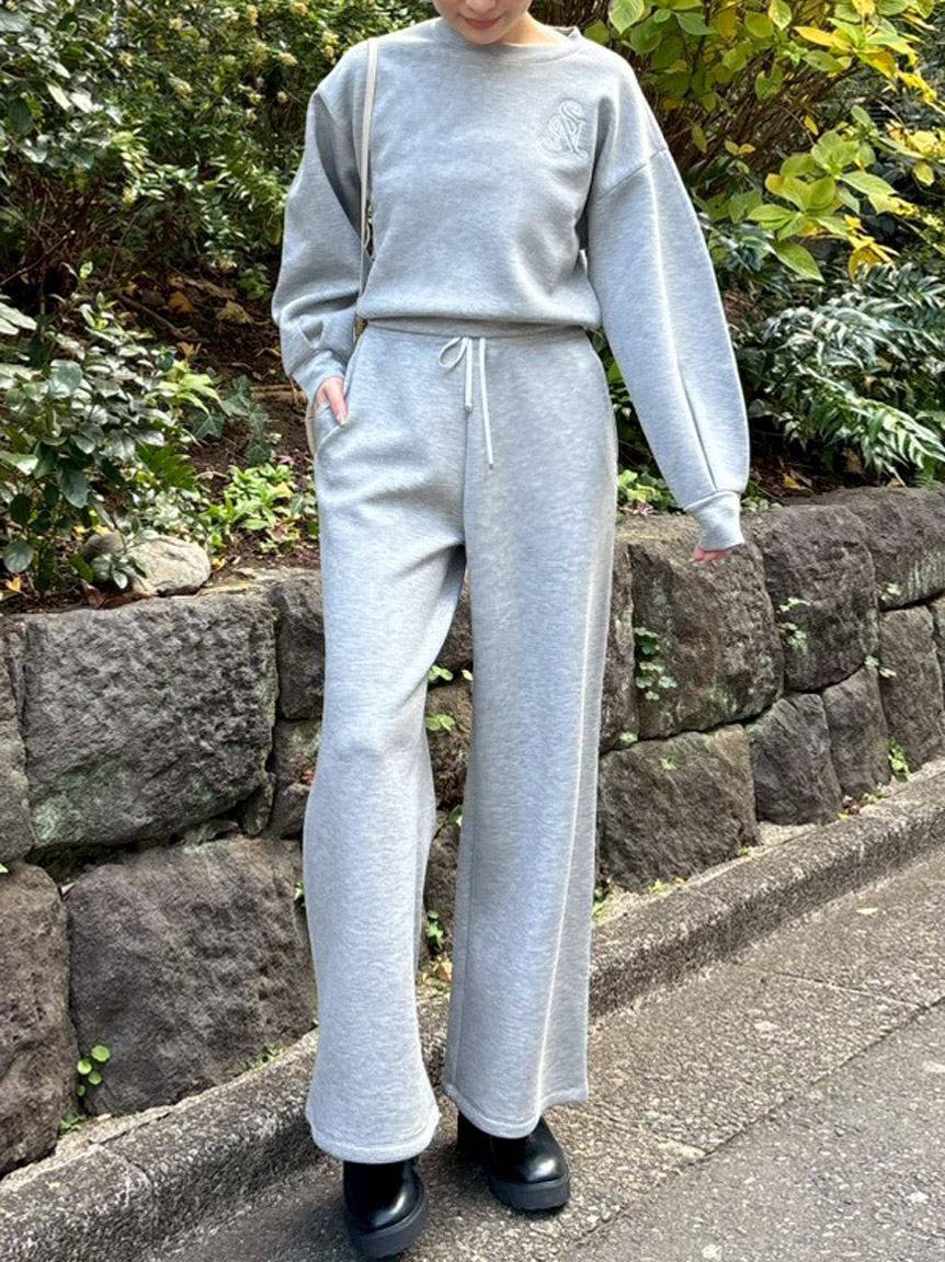マシンウォッシャブル】ボンディングロングパンツ(フルレングスパンツ