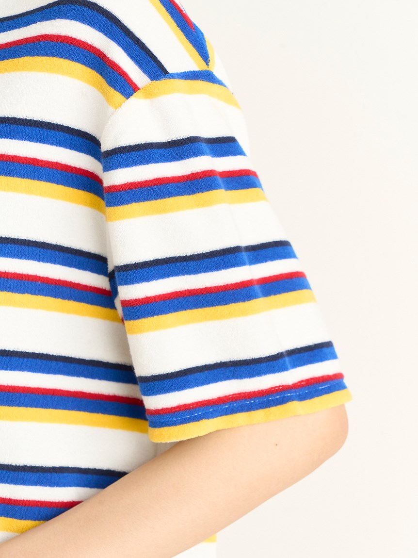 トワエモワ様　ポロ　ラルフローレン　クロップド マルチ ボーダー ロゴ 90年代 Polo by Ralph Lauren ポロバイラルフローレン ボーダー