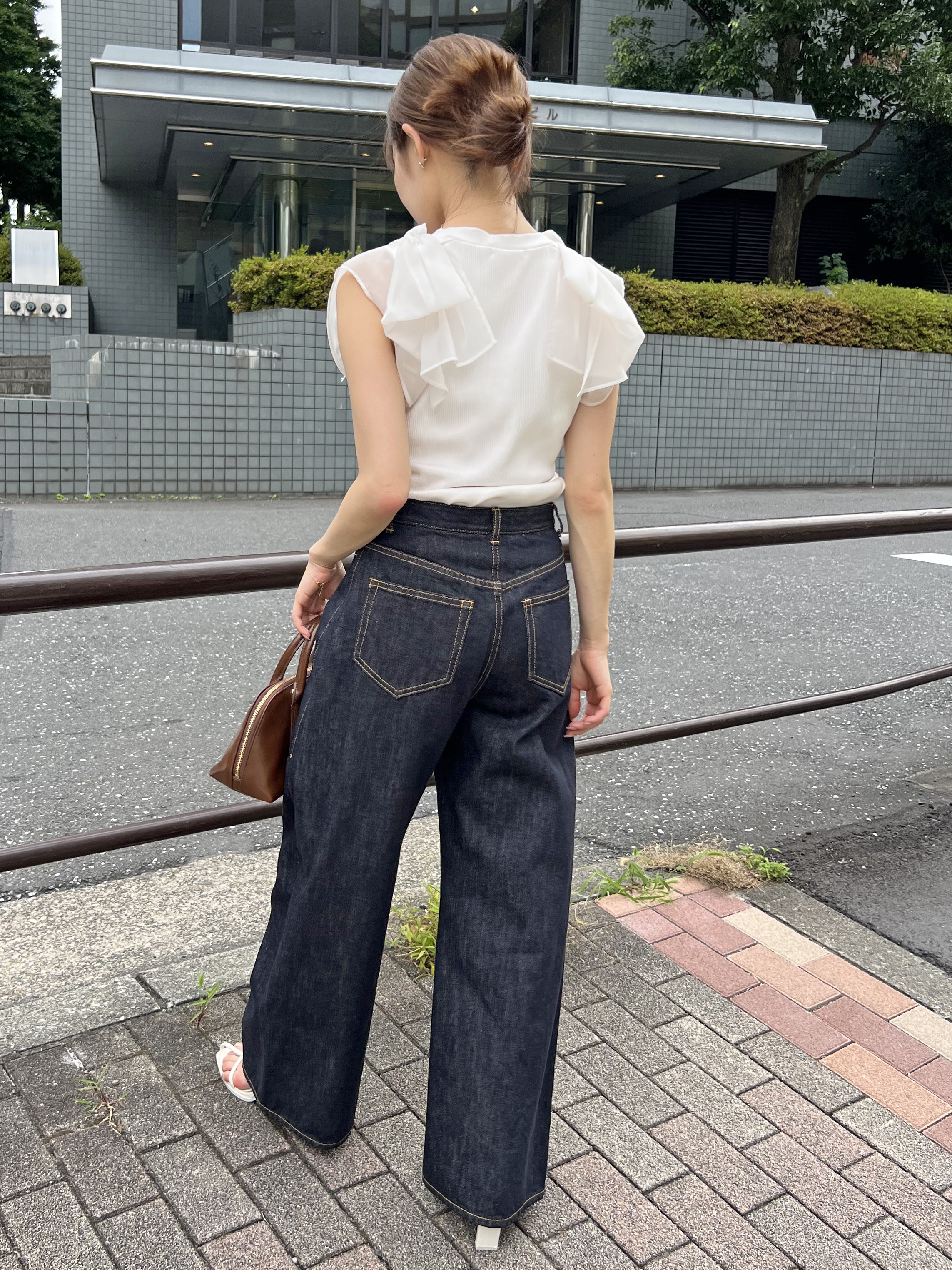 リボンスリーブカットソー(Tシャツ・カットソー)｜トップス