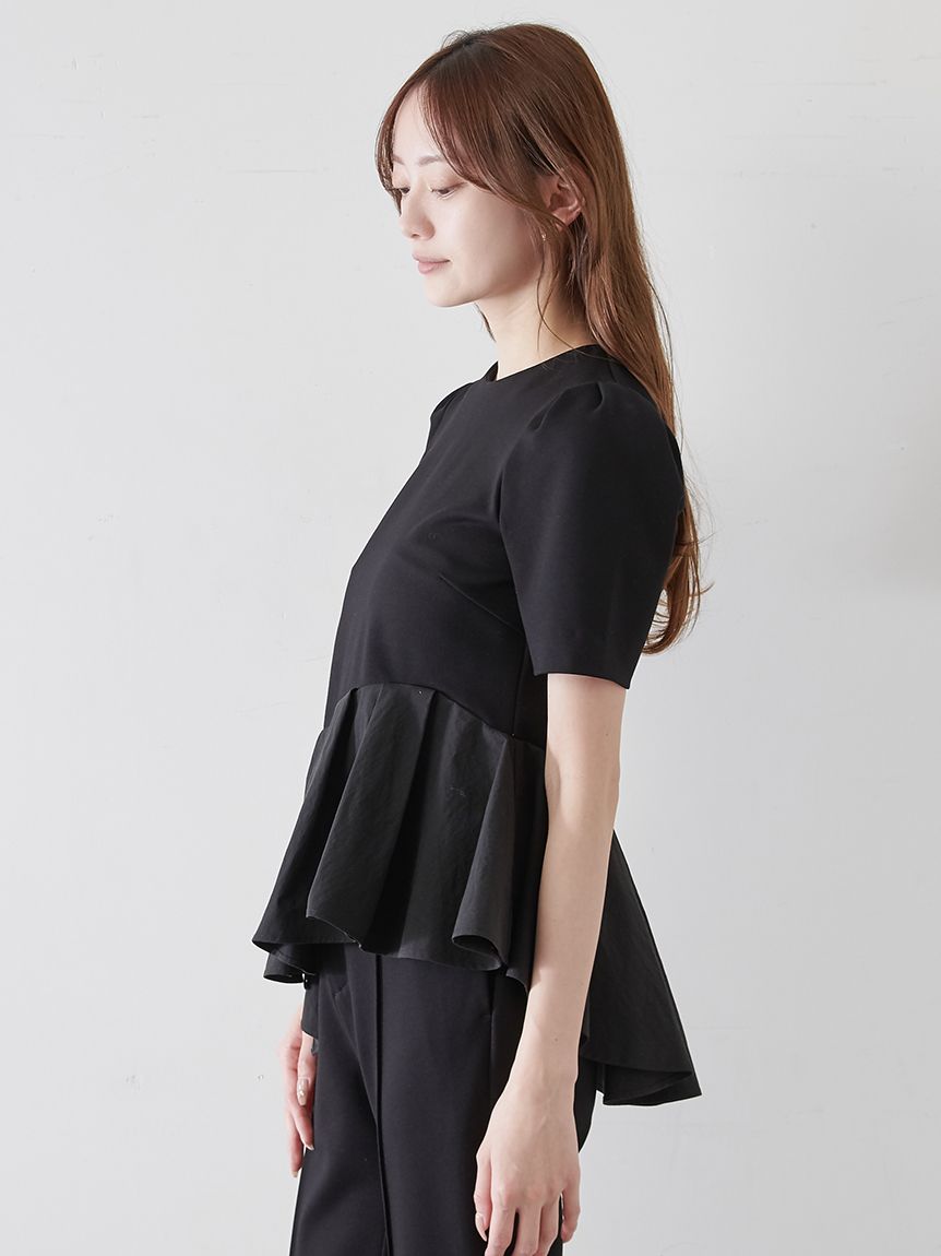 期間限定10%OFF】SNIDEL スナイデル ペプラムカットソー