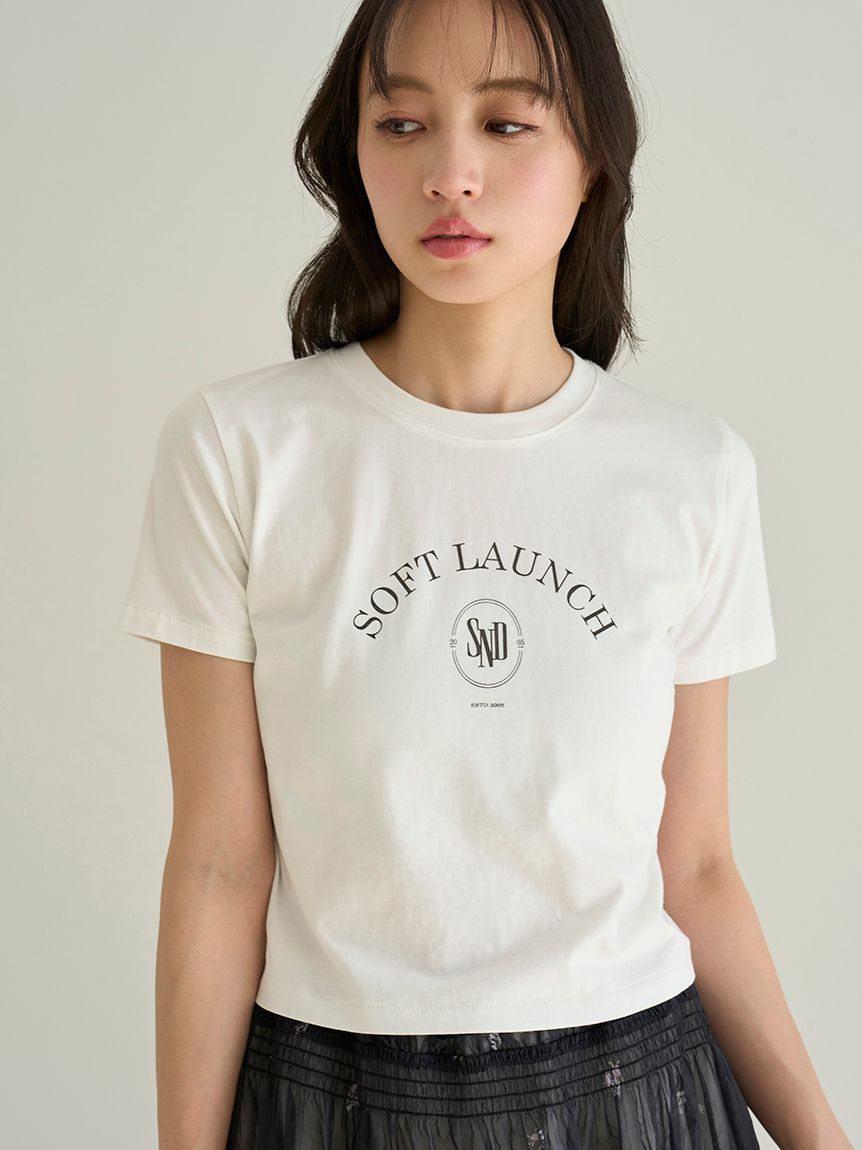 tシャツ ビスチェレイヤードロゴTシャツ レディース RANAN tシャツ 「接触冷感」ビスチェレイヤードTシャツ