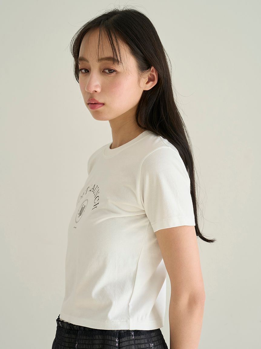 ビスチェレイヤードロゴTシャツ(Tシャツ・カットソー)｜トップス
