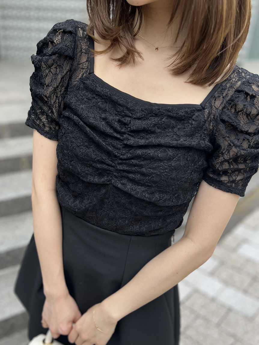 レースカットソー(カットソー)｜トップス｜SNIDEL(スナイデル)の