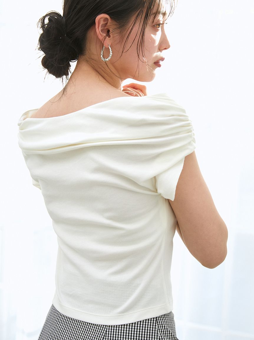 ルーズネックカットプルオーバー(カットソー)｜トップス｜SNIDEL