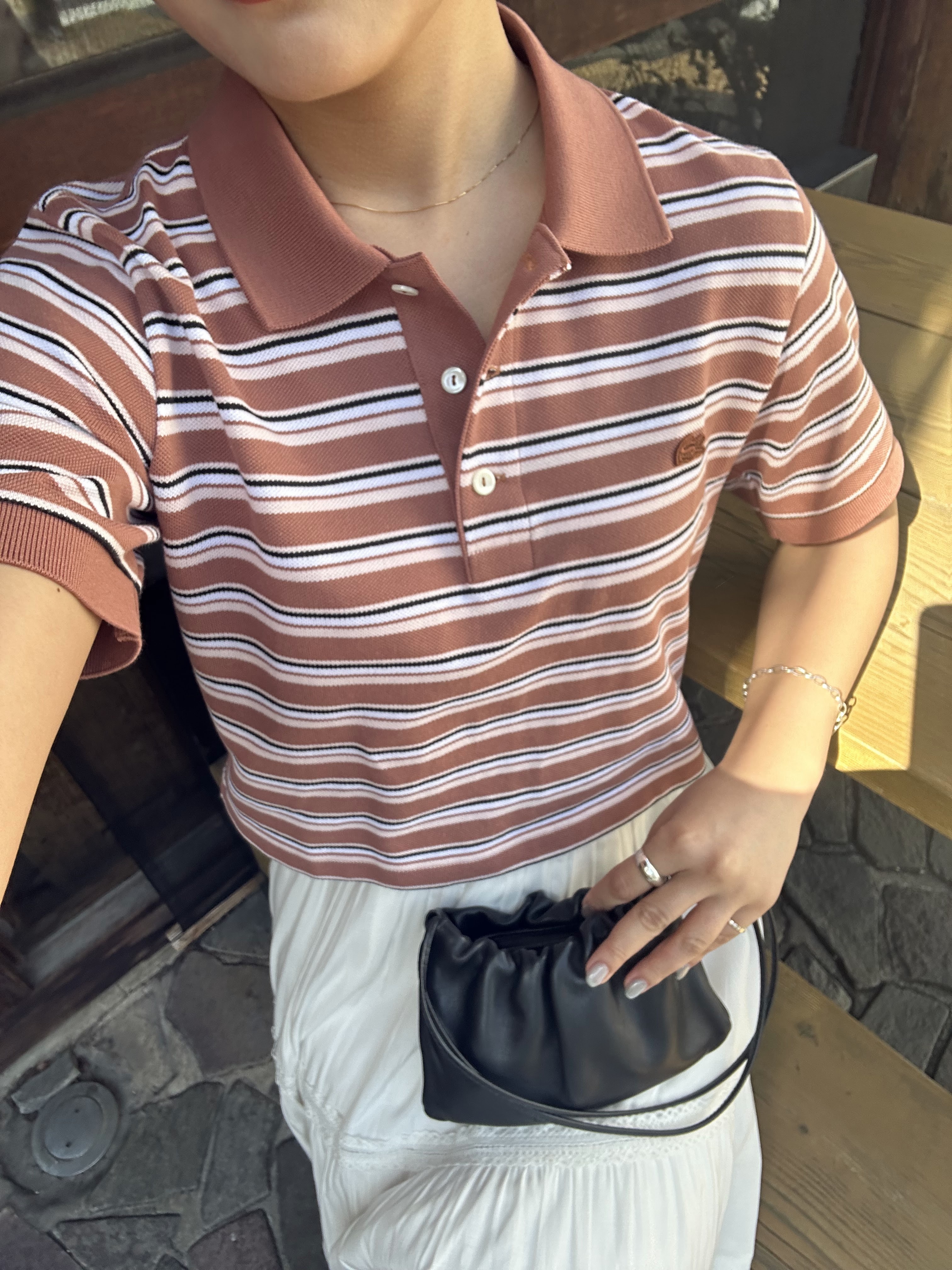 LACOSTE for SNIDELのクロップド丈ポロシャツ LACOSTE for SNIDELのクロップド丈ポロシャツ - メルカリ