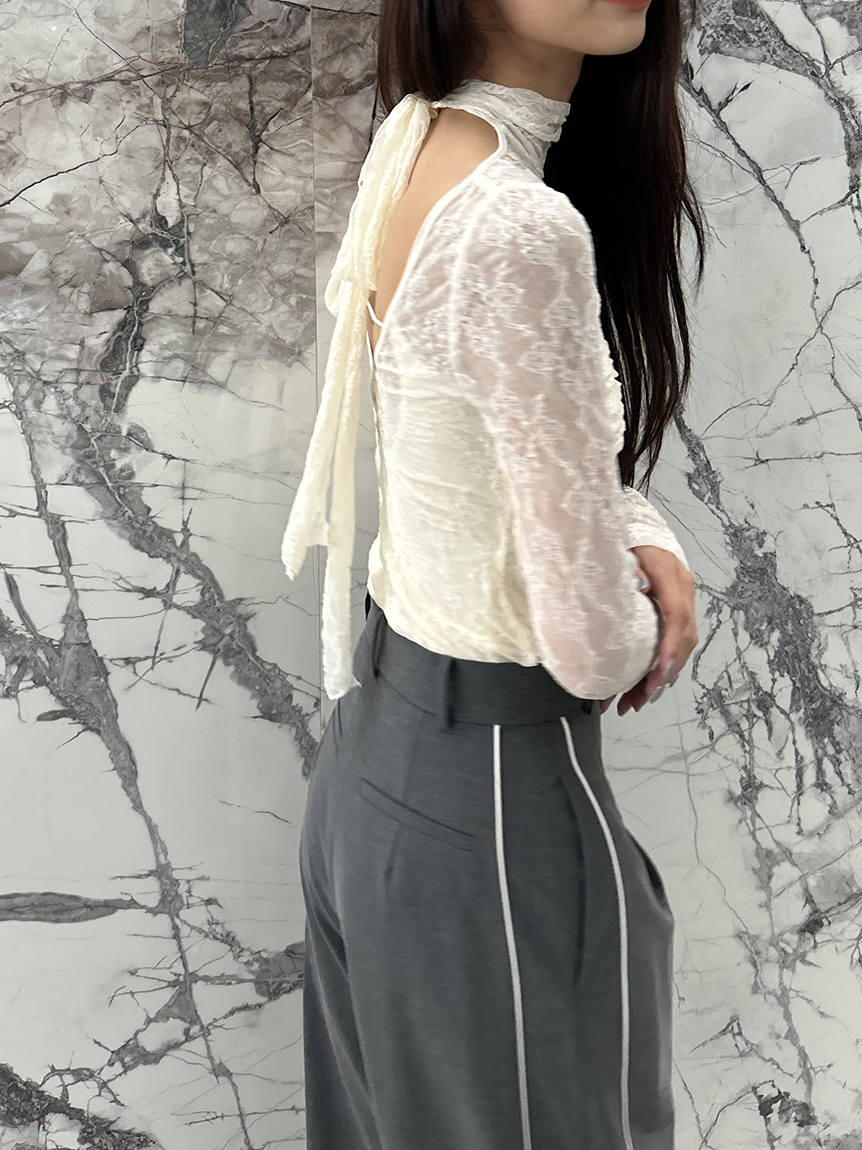 Chacott】レースシアーTOPS(カットソー)｜トップス｜SNIDEL