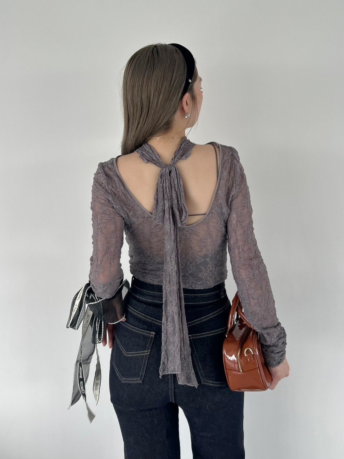 m*i様 大人気完売　ケミカルレース シアーShirt Chacott】レースシアーTOPS(カットソー)｜トップス｜SNIDEL
