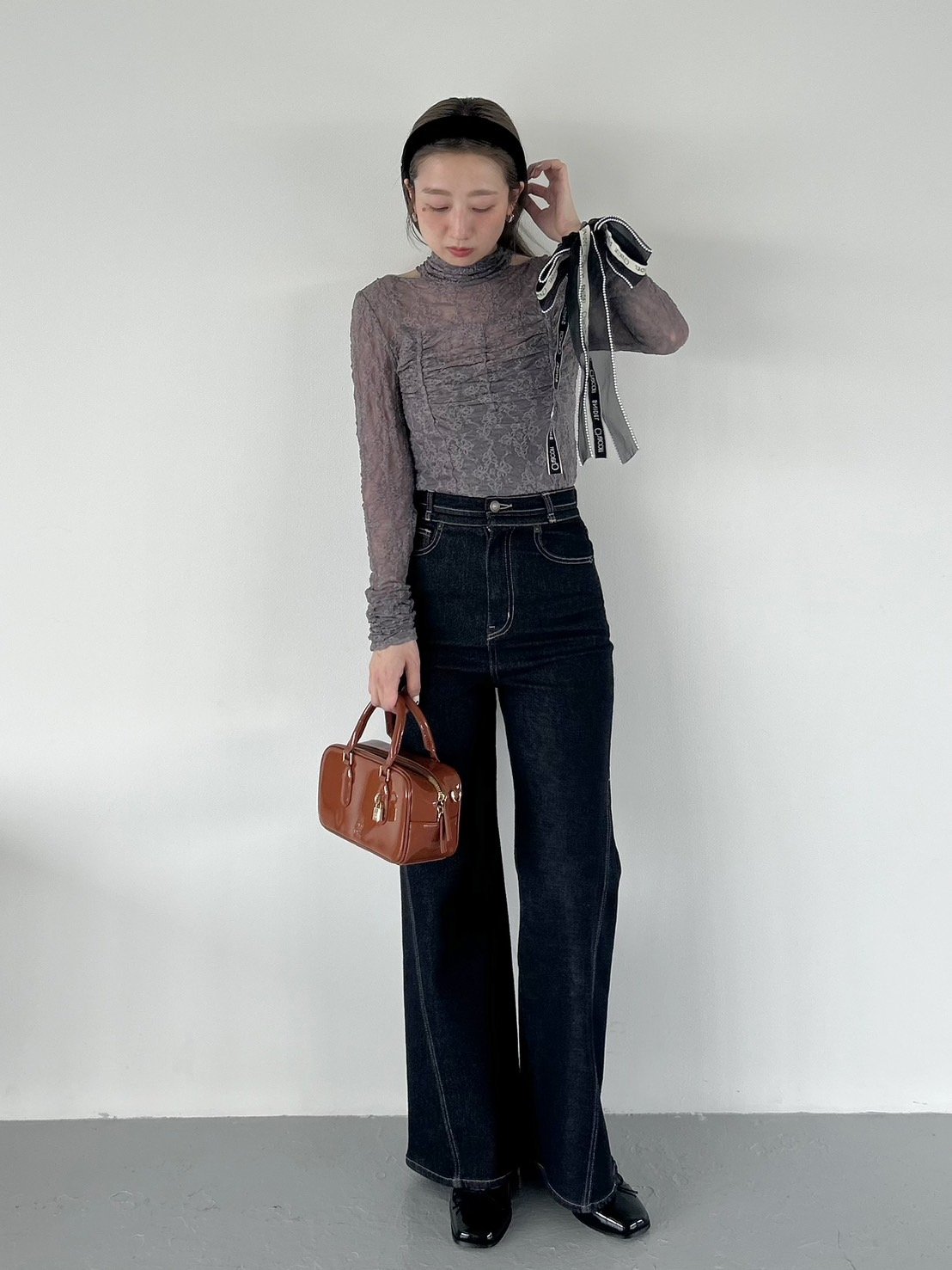 m*i様 大人気完売　ケミカルレース シアーShirt Chacott】レースシアーTOPS(カットソー)｜トップス｜SNIDEL