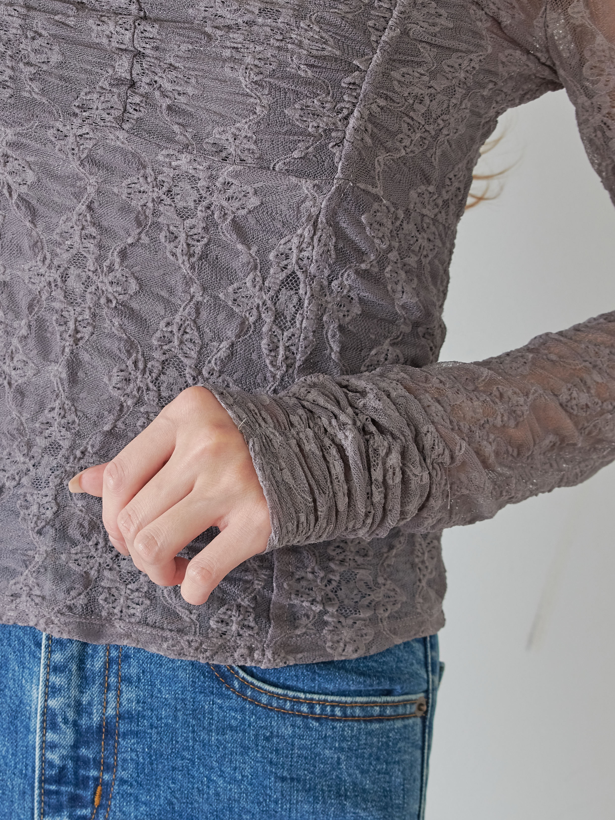 Chacott】レースシアーTOPS(カットソー)｜トップス｜SNIDEL