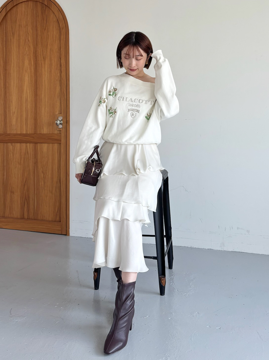 Chacott】刺繍スウェットプルオーバー(Tシャツ・カットソー)｜トップス