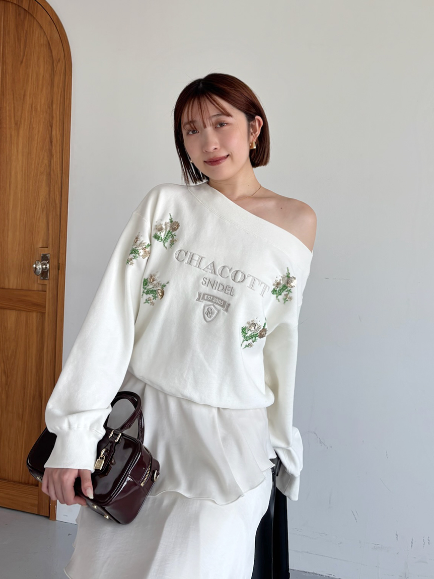Chacott】刺繍スウェットプルオーバー(Tシャツ・カットソー)｜トップス