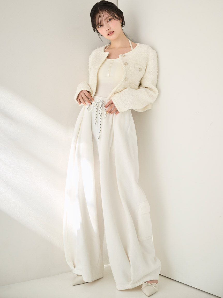 ☆年始特別SALE☆ SNIDEL Chacott カップインボレロプルオーバー Chacott】カップインボレロプルオーバー(Tシャツ・カットソー