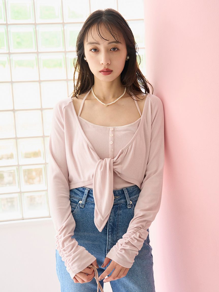 Chacott】カップインボレロプルオーバー(Tシャツ・カットソー