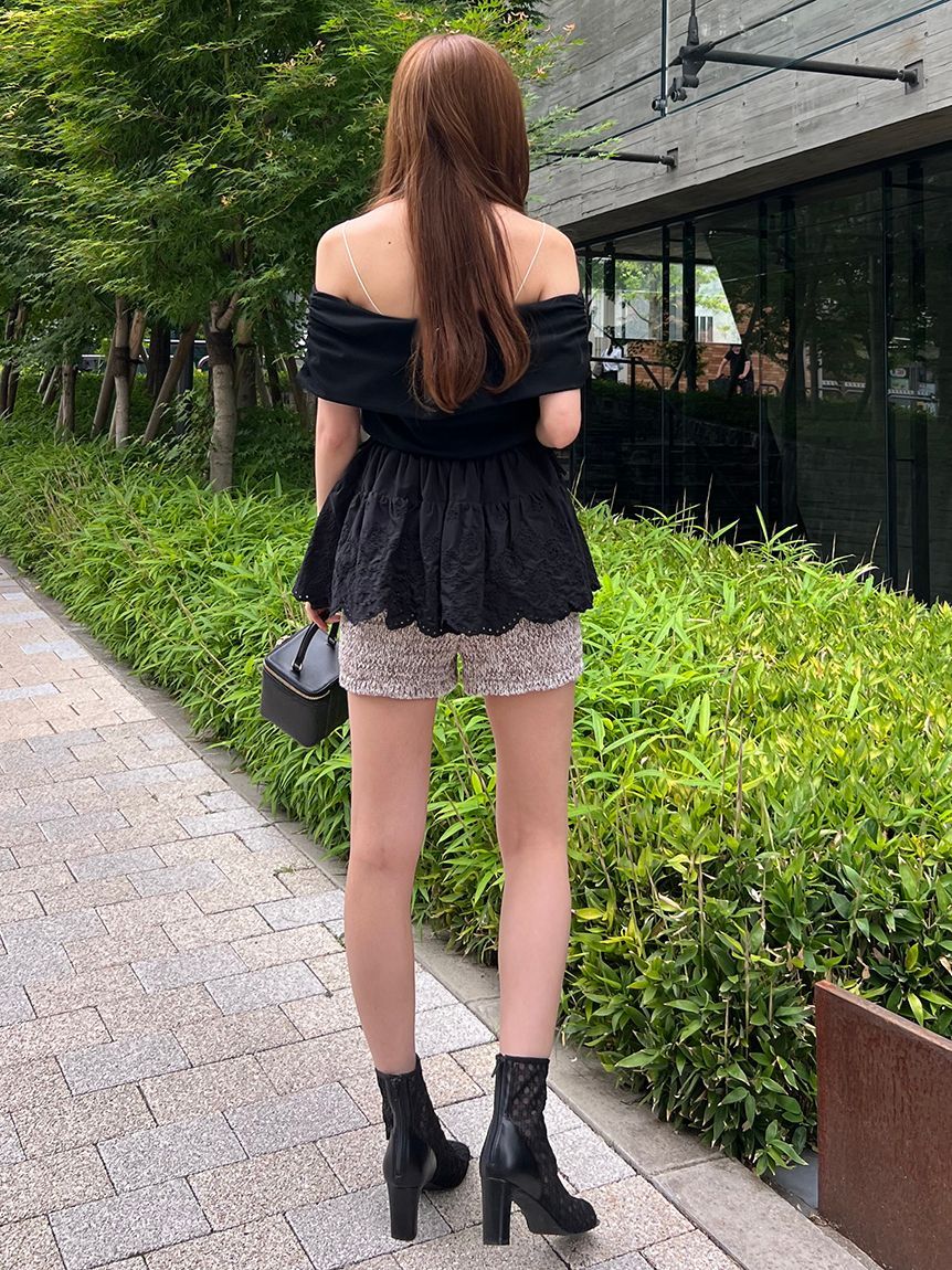 カットオフショルペプラムプルオーバー(Tシャツ・カットソー